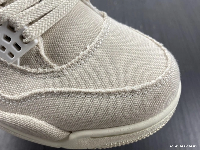 (W) Blank Jordan 4 Retro DQ4909-100 Canvas 0715